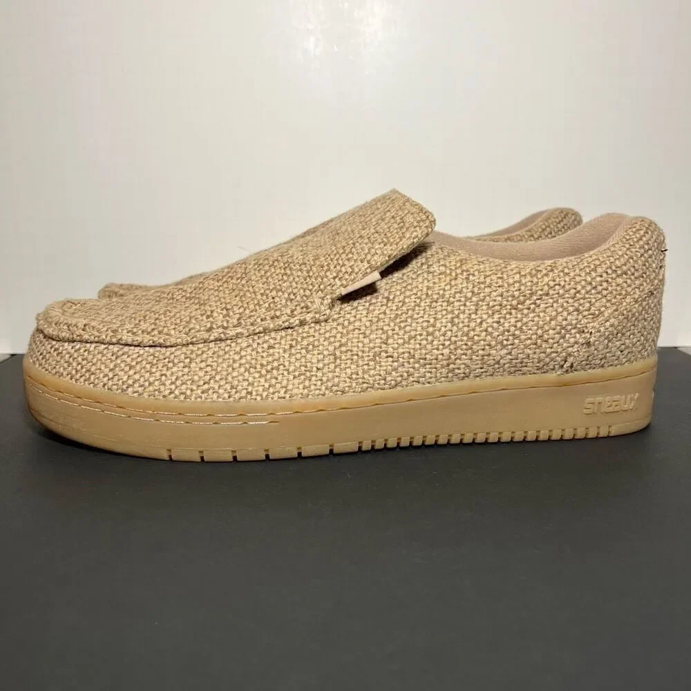 Mens Vintage SNEAUX Steve-O Brand Tan Casual Slip On Loafers / Size 14